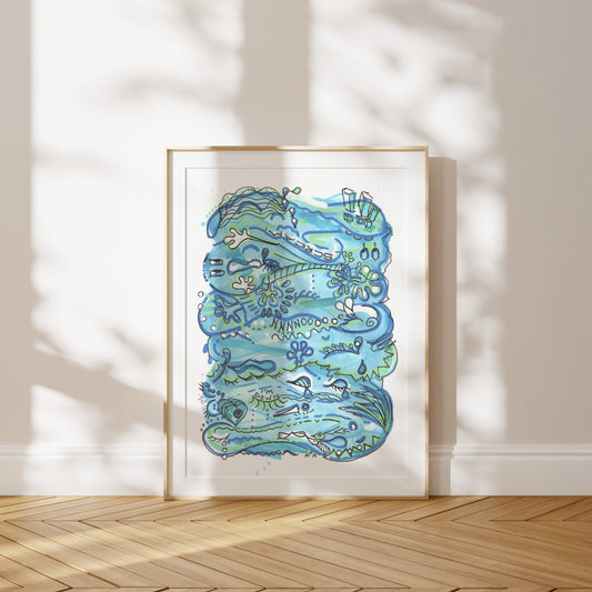 Art Print: Waves of Sorrow