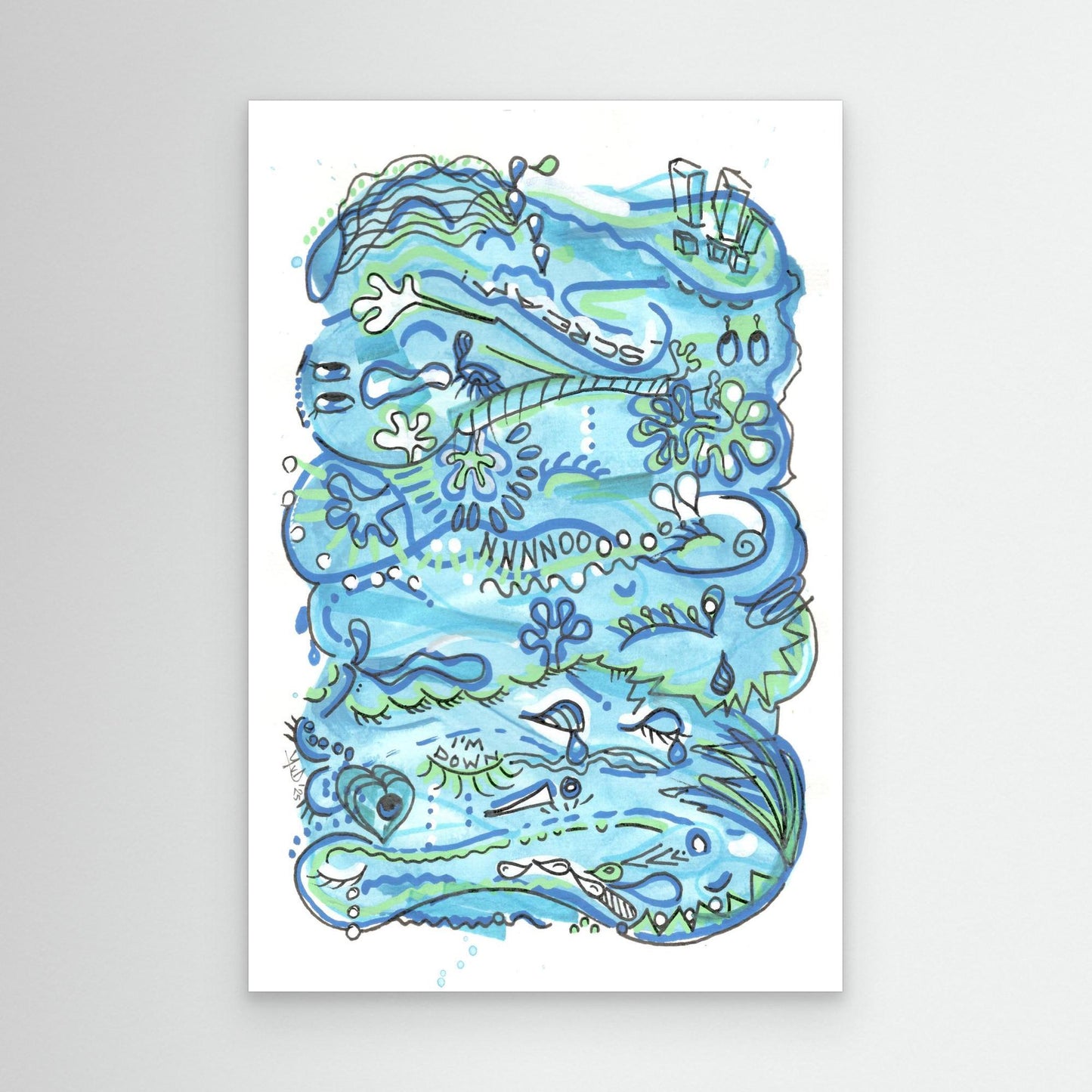 Canvas Print: Waves of Sorrow