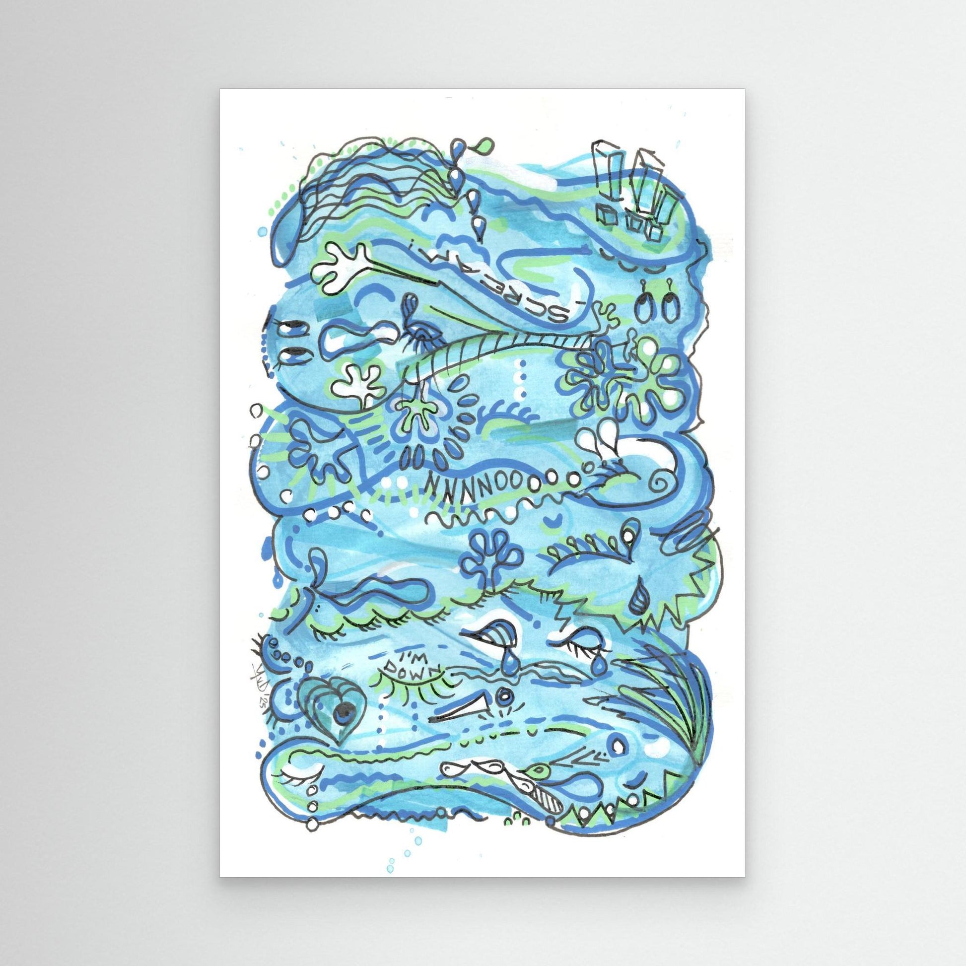 Canvas Print: Waves of Sorrow