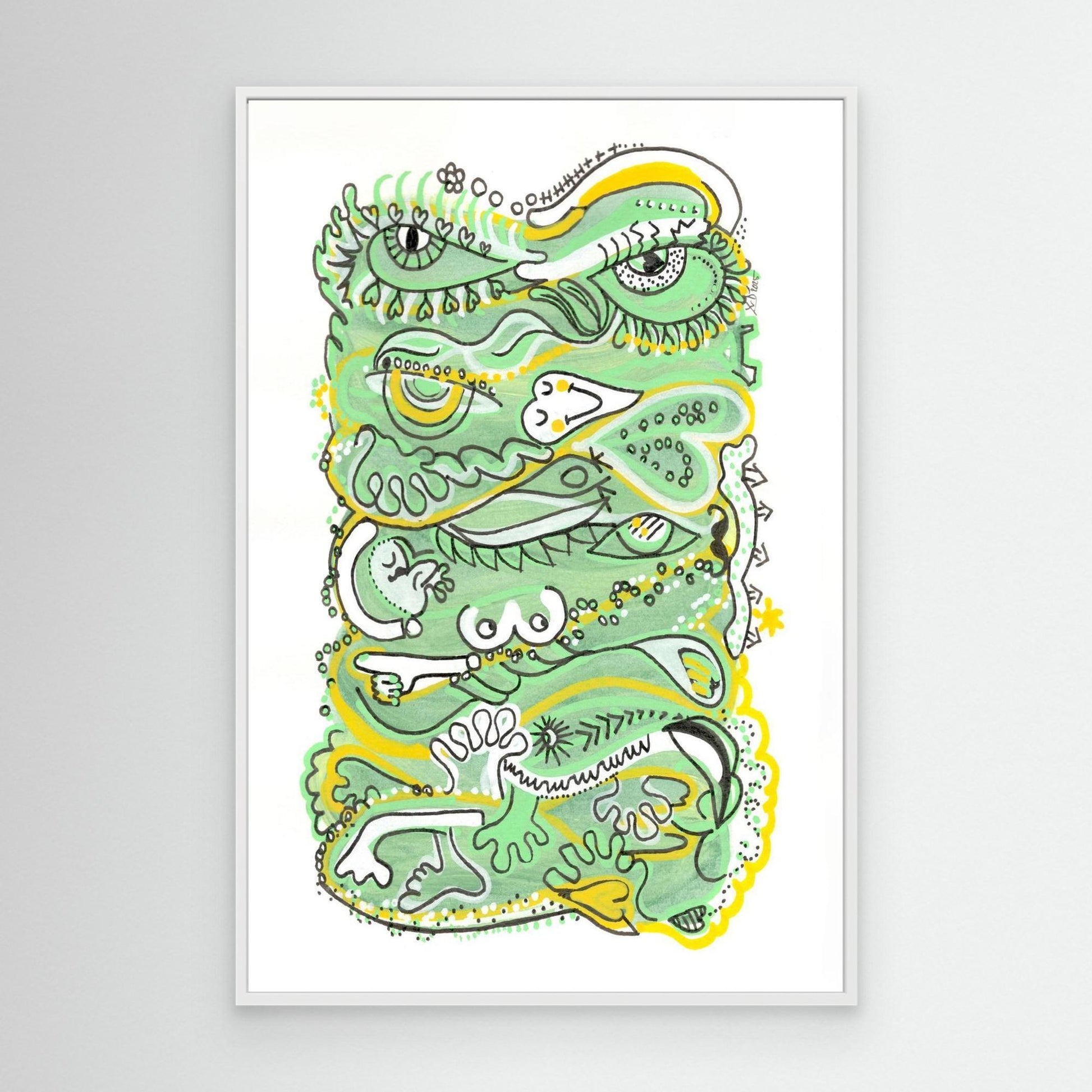 Canvas Print: Waves of Humanity