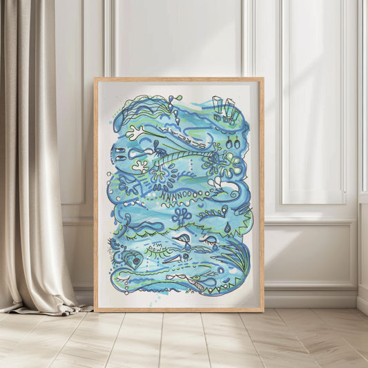 Canvas Print: Waves of Sorrow