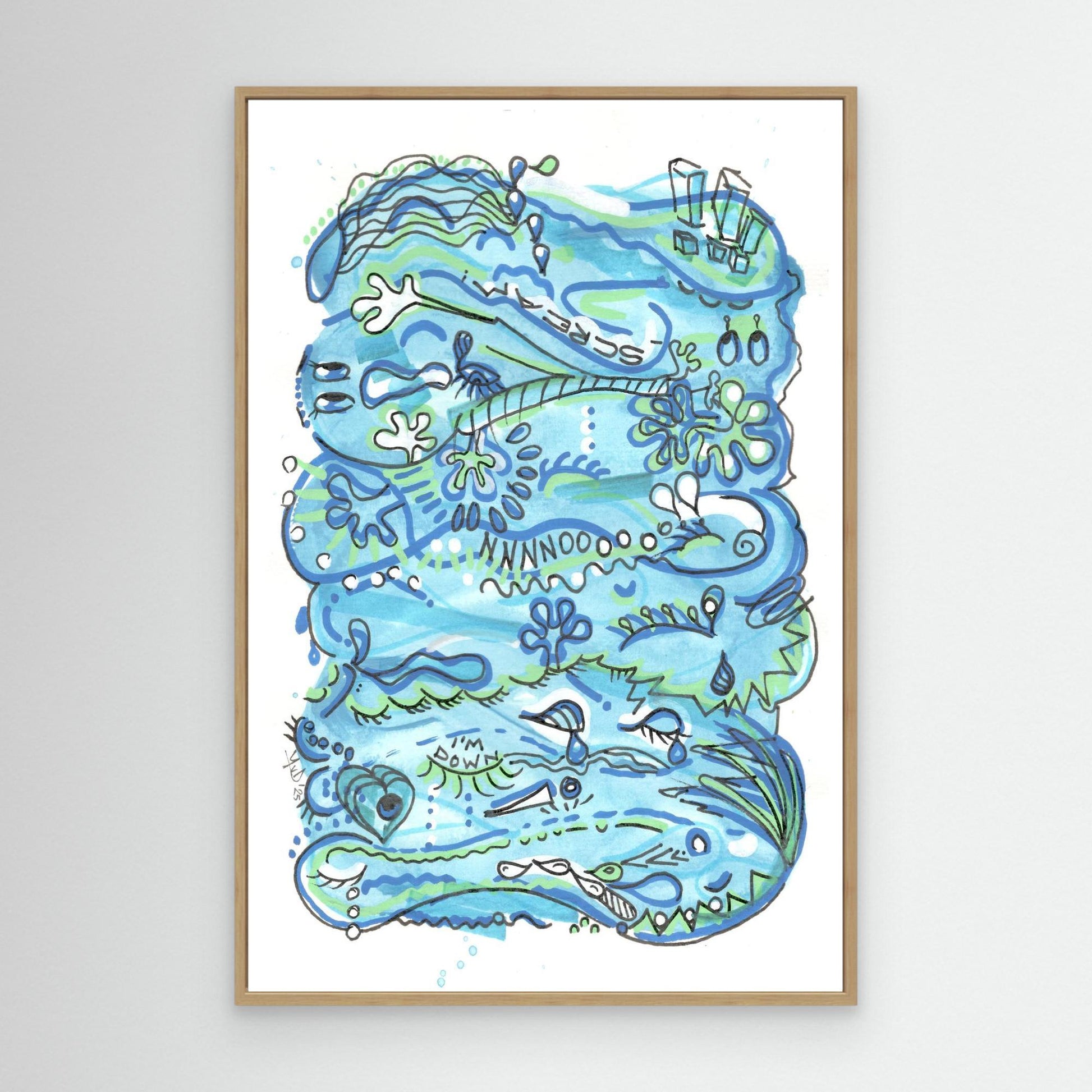 Canvas Print: Waves of Sorrow