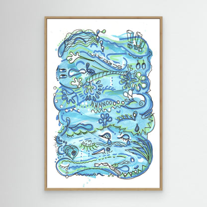 Canvas Print: Waves of Sorrow