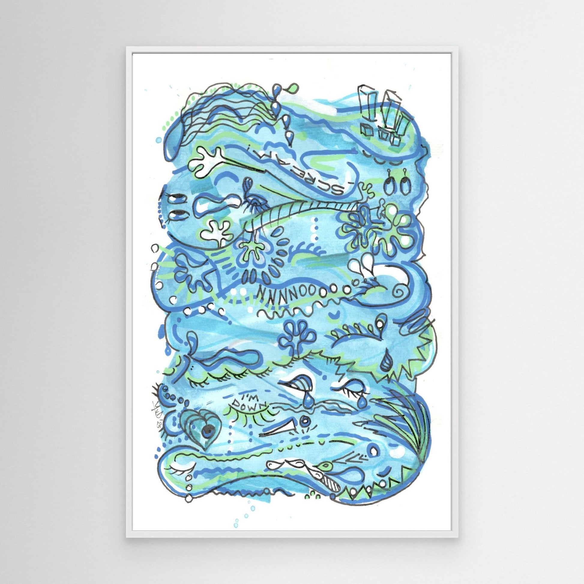 Canvas Print: Waves of Sorrow