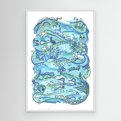 Canvas Print: Waves of Sorrow