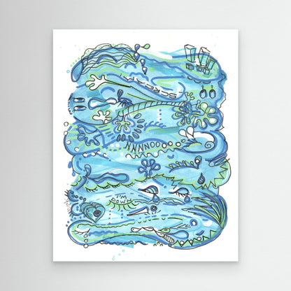 Canvas Print: Waves of Love (WW)