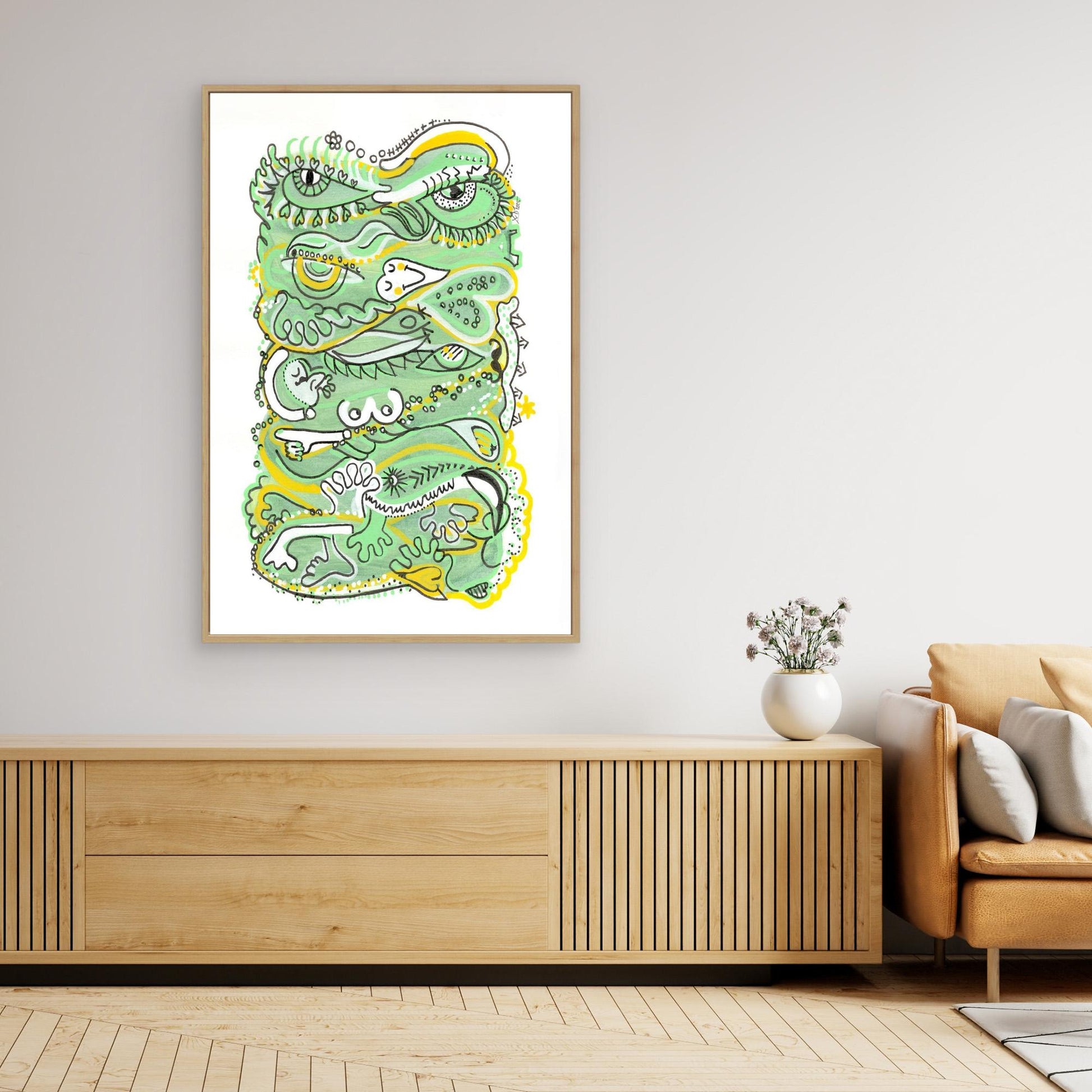 Canvas Print: Waves of Humanity