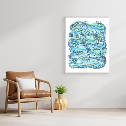 Canvas Print: Waves of Love (WW)