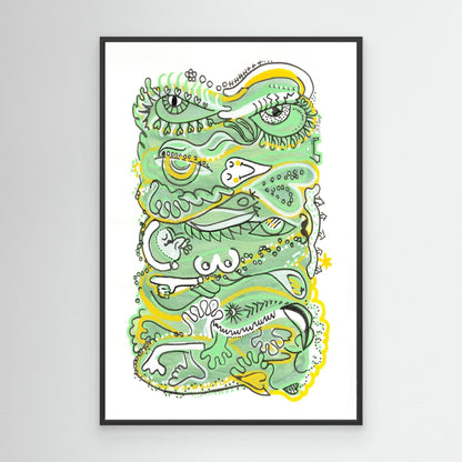 Canvas Print: Waves of Humanity