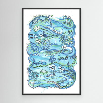 Canvas Print: Waves of Sorrow